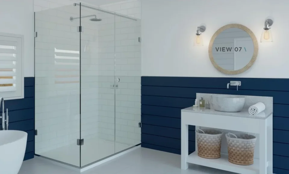 Shower Lab View 07 Standard-door + Inline Panel + Return Panel 773-781 X 769-789 X 2000 product image - Image 1