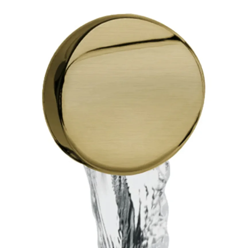 Bc Designs Overflow Filler & Push Down Waste Brushed Gold product image - Image 1