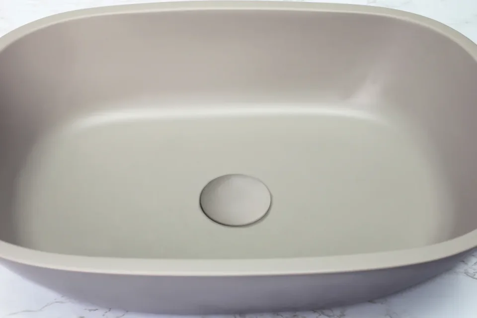 Bc Designs Vive Basin 530 X 360 Powder Grey detail view - Image 3