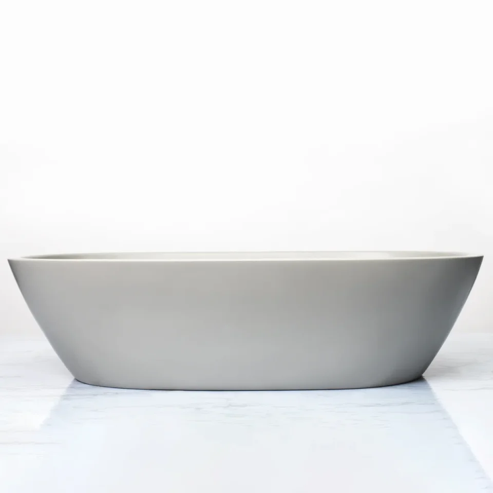 Bc Designs Vive Basin 530 X 360 Powder Grey detail view - Image 4