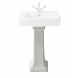 Bc Designs Victrion Pedestal (640mm Basin) White