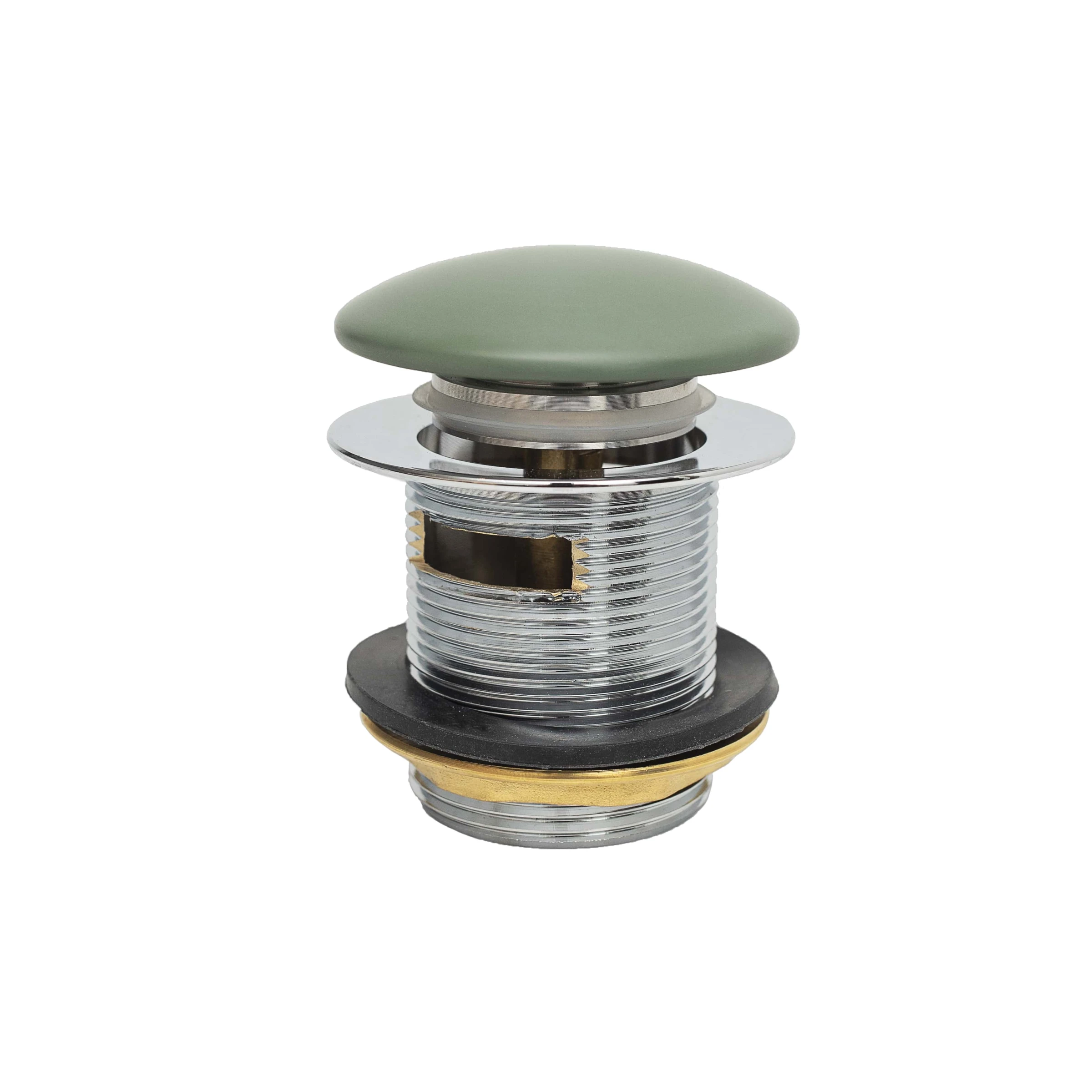 Bc Designs Push Down Bath Waste 70mm (slotted) Khaki Green