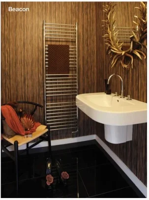 Jis Beacon 400 1650 X 400mm Radiator For Electric Heating Satin Stainless Steel product image - Image 1