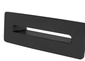 Cubico Rectangle Overflow Cover Matt Black