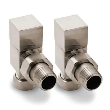 Reina Loge Radiators Valves - Brushed Angled product image - Image 1