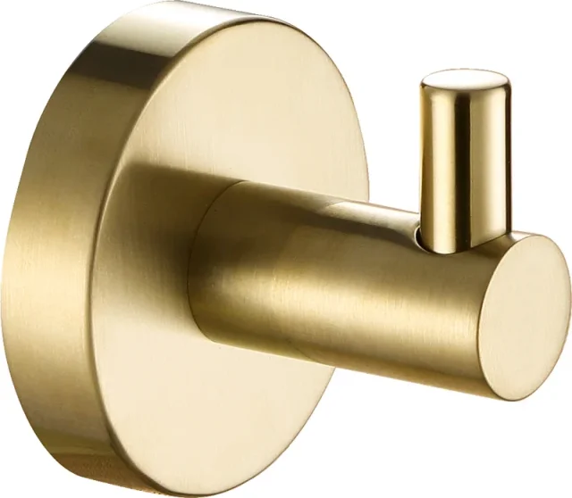 Just Taps Vos Robe Hook Brushed Brass product image - Image 1