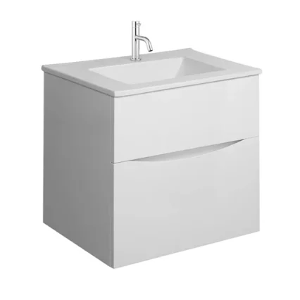 Crosswater Glide Ii Basin Ceramic 500 With Overflow White product image - Image 1