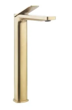Crosswater Glide Ii Basin Tall Monobloc Brushed Brass product image - Image 1