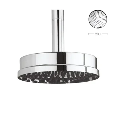 Crosswater Waldorf Shower Head 8" Easy Clean Chrome product image - Image 1