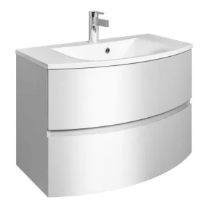 Crosswater Svelte Basin 800 With Oveflow 1th White
