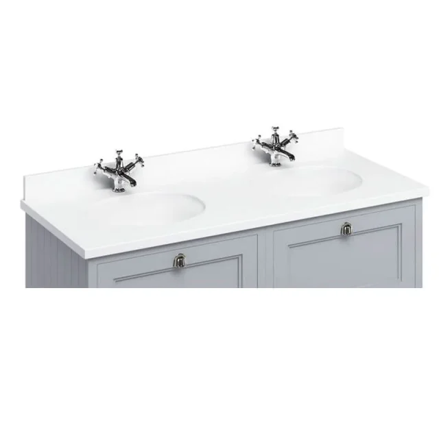 Burlington Minerva White With Double Vanity Bowl product image - Image 1