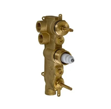 Crosswater 3 Way Diverter Valve Body With Chrome Collar product image - Image 1