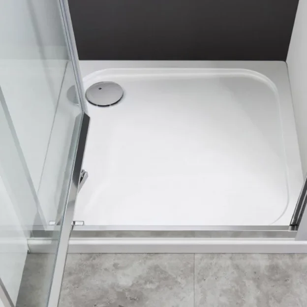 Crosswater Square Shower Tray 800 45mm detail view - Image 4