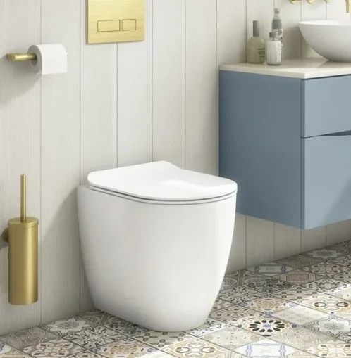Crosswater Glide Ii Back To Wall Toilet Rimless 52 Matt White detail view - Image 4