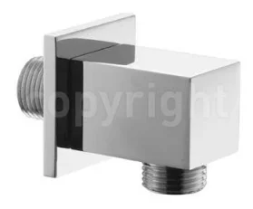 Crosswater Wall Outlet Square Chrome detail view - Image 2