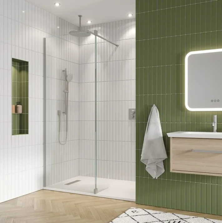 Crosswater Mpro Wall Outlet Stainless Steel Effect detail view - Image 2