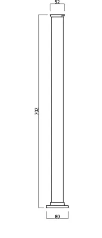 Crosswater Belgravia Traditional Floor Standing Bath Filler Tap Legs Nickel technical drawing - Image 4