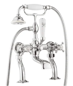 Crosswater Belgravia Crosshead Bath Shower Mixer Deck Mounted Chrome
