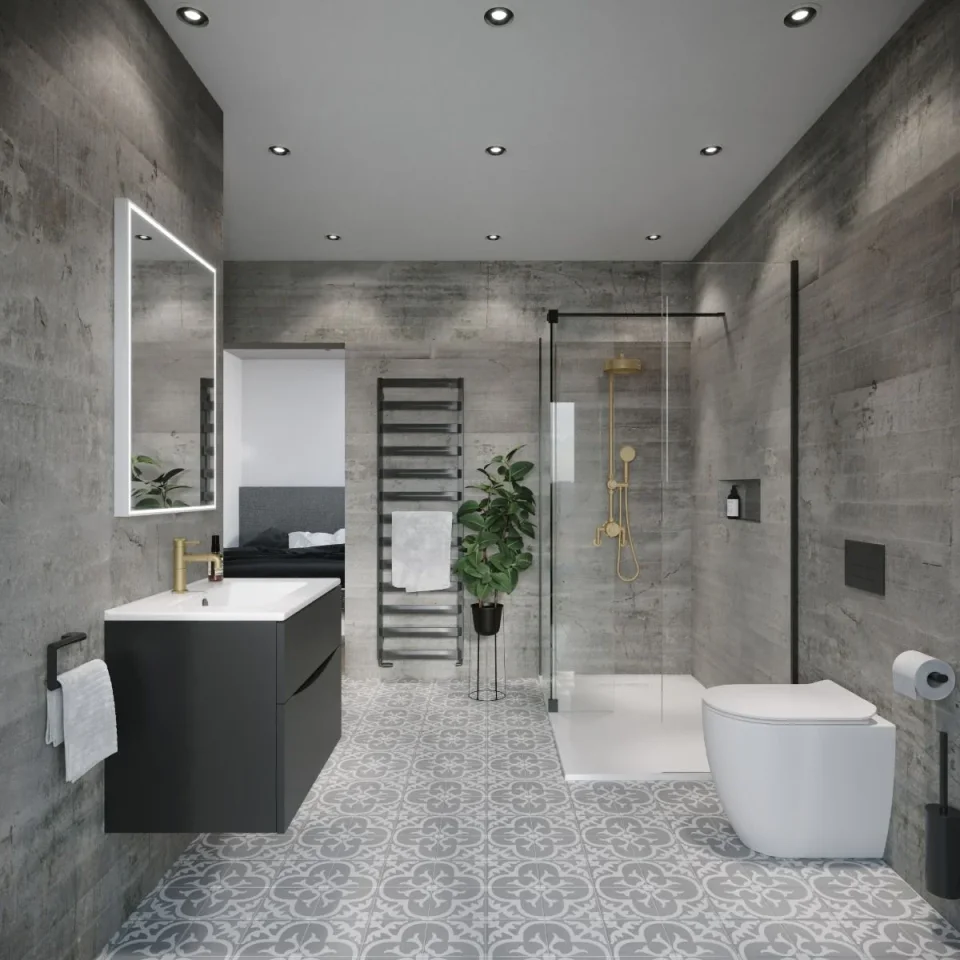 Crosswater Glide Ii 2 Drawer Basin Unit 700 Matt Black detail view - Image 4