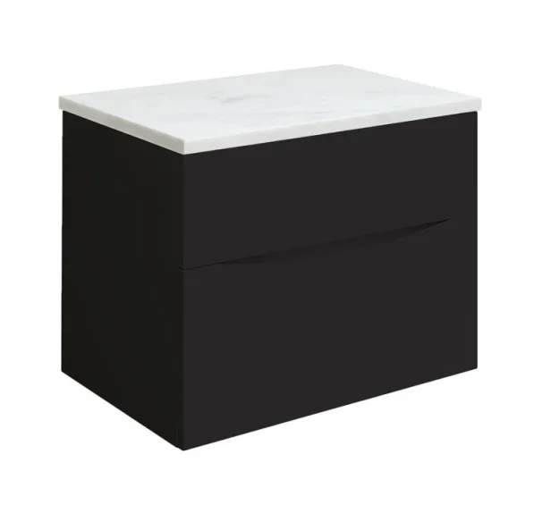 Crosswater Glide Ii 2 Drawer Basin Unit 700 Matt Black detail view - Image 8