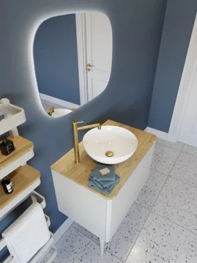 Crosswater Artist Illuminated Mirror 600 X 1000 detail view - Image 7