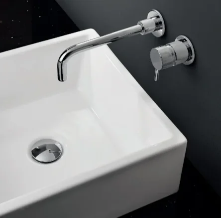 Crosswater Mpro Basin 2 Hole Set Wall Mounted Chrome detail view - Image 3