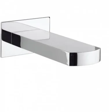 Crosswater Wisp Bath Spout Wall Mounted Chrome detail view - Image 2
