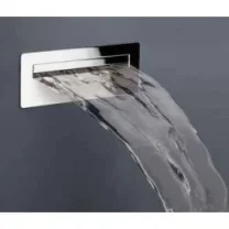 Crosswater Wall Mounted Bath Spout Chrome detail view - Image 3