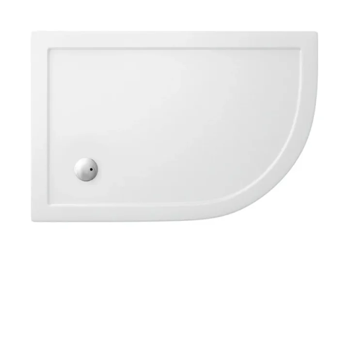 Crosswater Offset Quadrant Left Hand 35mm Acrylic Shower Tray 800 x 1200mm product image - Image 1