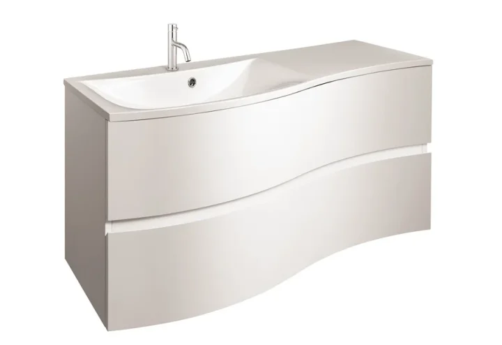 Crosswater Svelte S Basin Unit 1000 White Gloss product image - Image 1