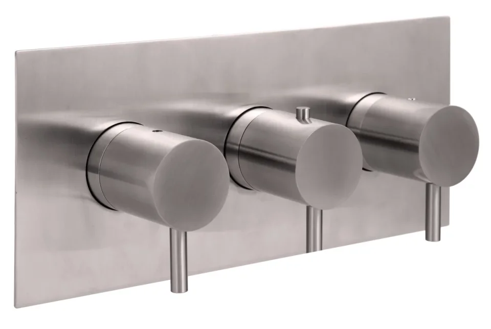 Just Taps Nox Thermostatic Concealed 3 Outlet Shower Valve Horizontal product image - Image 1