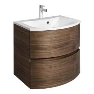 Crosswater Svelte Basin Unit 600 American Walnut