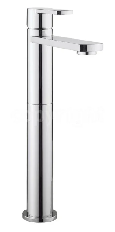 Crosswater Wisp Basin Tall Monobloc No Pop-up-waste Deck Mounted Chrome detail view - Image 2