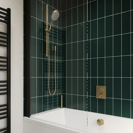 Crosswater Crossbox Push Mpro 3 Outlet Trim & Levers Brushed Brass detail view - Image 3