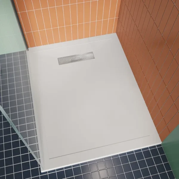 Crosswater Waste Cover For Linear Tray 25mm Chrome detail view - Image 2