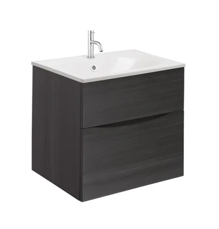 Crosswater Glide Ii 2 Drawer Basin Unit 500 Steelwood detail view - Image 5