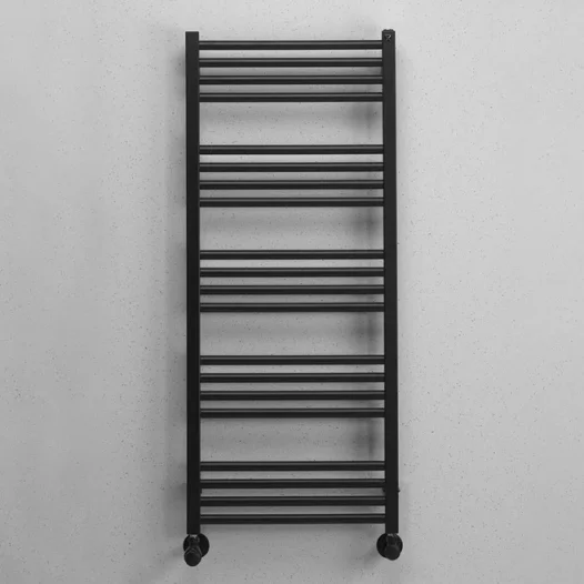 Crosswater Mpro Towel Warmer 480x1140 Matt Black detail view - Image 6