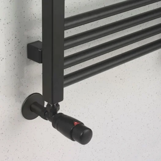 Crosswater Mpro Towel Warmer 480x1140 Matt Black detail view - Image 8