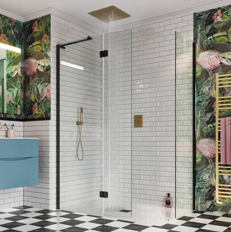 Crosswater Mpro Stream 380x380 Recessed Shower Head Brushed Brass detail view - Image 3