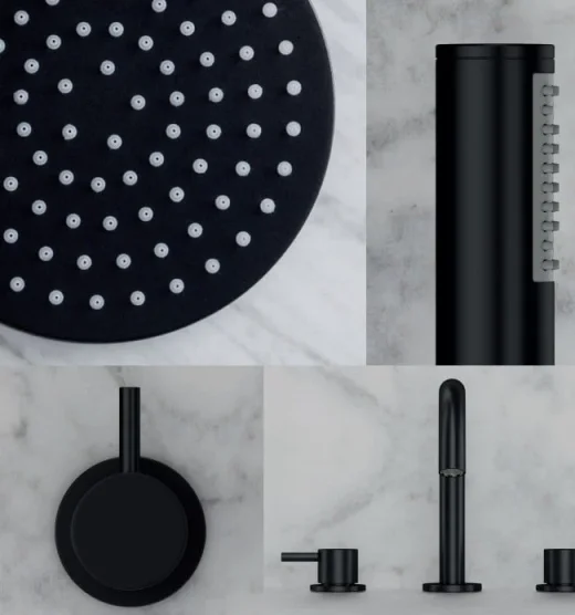 Crosswater Mpro Toilet Roll Holder Matt Black detail view - Image 5