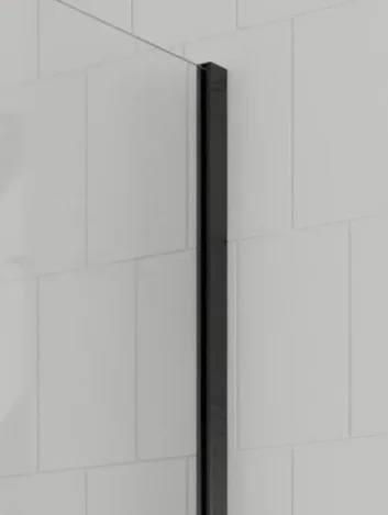 Crosswater Gallery Wall Profile Matt Black product image - Image 1