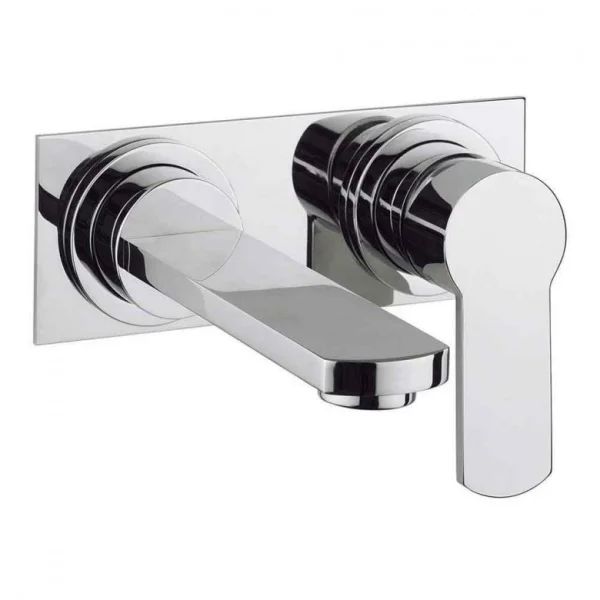 Crosswater Wisp Basin 2 Hole Set Wall Mounted Chrome