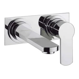 Crosswater Wisp Basin 2 Hole Set Wall Mounted Chrome
