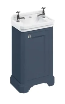 Burlington Cloakroom Basin Unit For B8 Basin Blue product image - Image 1