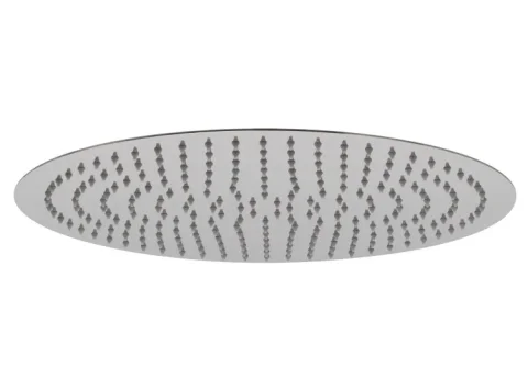Vado Aquablade Single Function Easy Clean Slim Line Round Shower Head, 400mm (16") Chrome detail view - Image 2