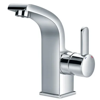 Flova Essence Monobloc Basin Mixer Tap with Clicker Waste Chrome product image - Image 1