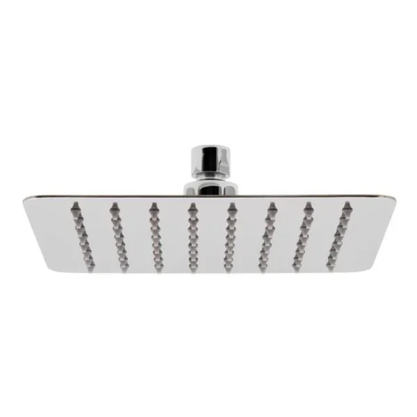 Vado Aquablade 300mm (10") Square Easy Clean Slimline Shower Head With Arm Chrome product image - Image 1