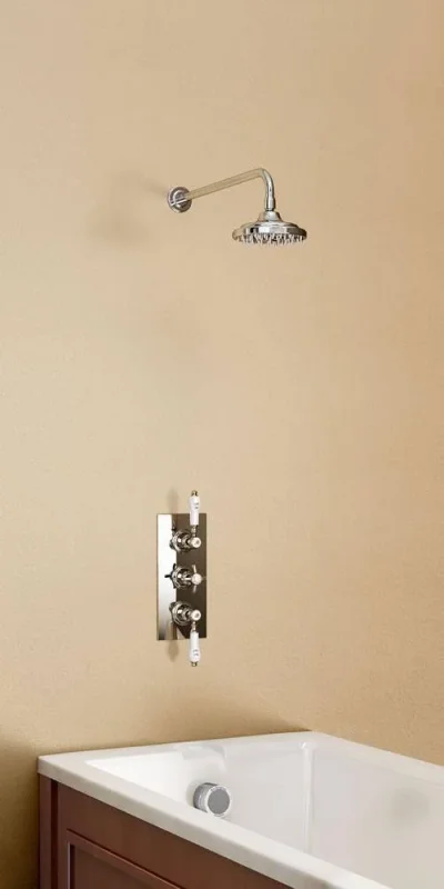 Burlington Straight Shower Arm For Wall Chrome product image - Image 1