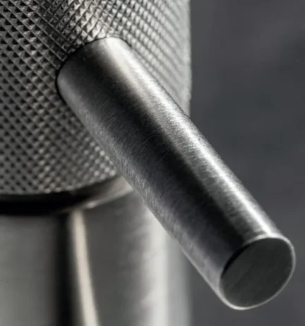 Crosswater Mpro Basin Monobloc Knurled No Waste Deck Mounted Stainless detail view - Image 5