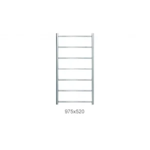 Jis Pevensey 975 X 520mm Radiator For Electric Heating Satin Stainless Steel